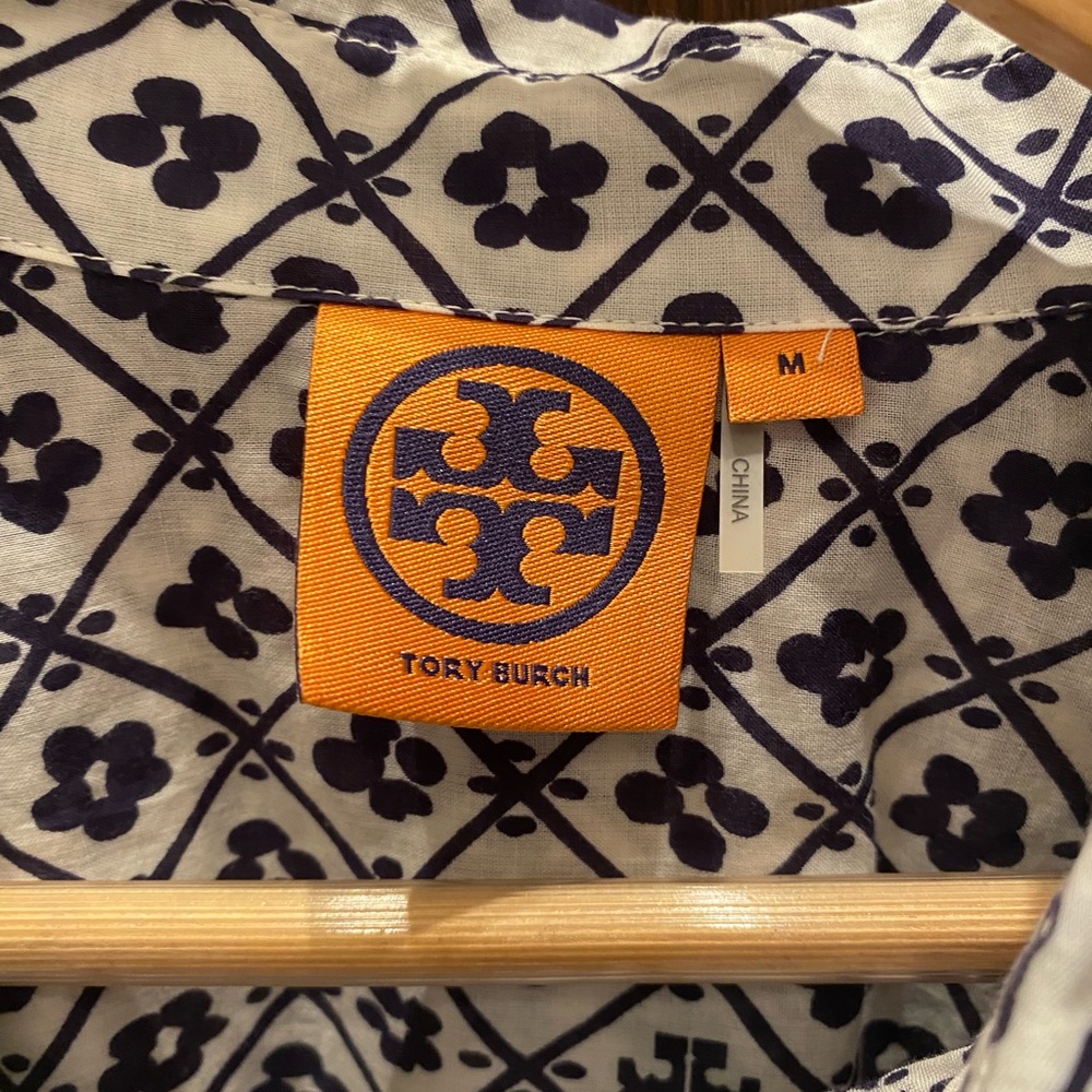 Tory Burch Black and White Floral Dress